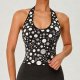 Women's halter neck cute polka dot design camisole
