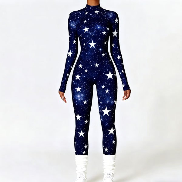 Women's Star-themed Yoga Set