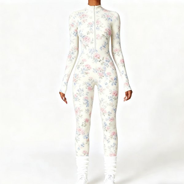 Women's Autumn Floral Yoga Suit